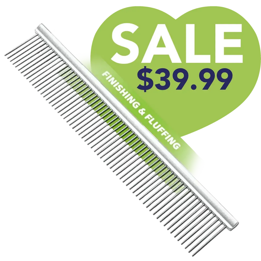 10" Groom Master Finishing & Fluffing Comb by Mastercut