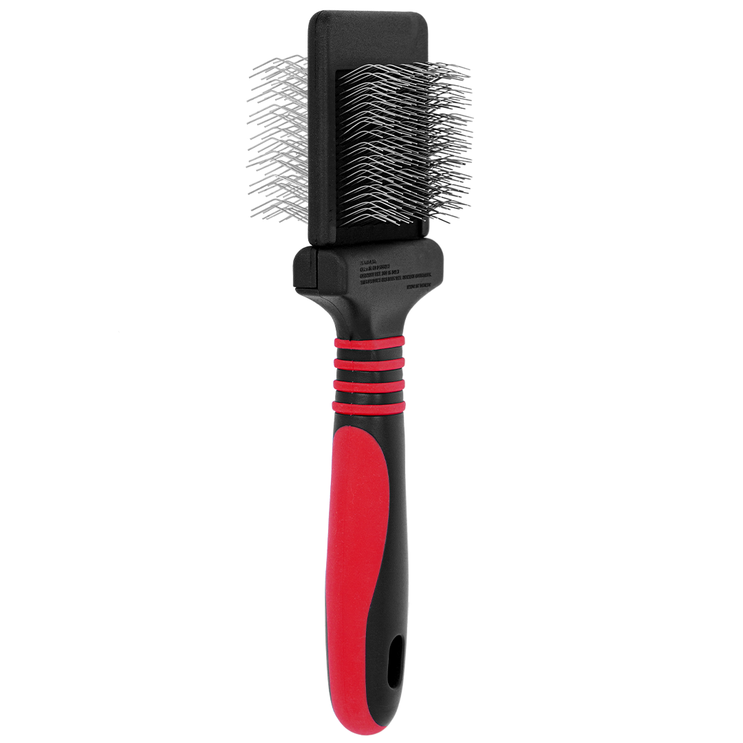 Mini Dematting Extra Firm Red Slicker Brush by Dog Fashion Spa