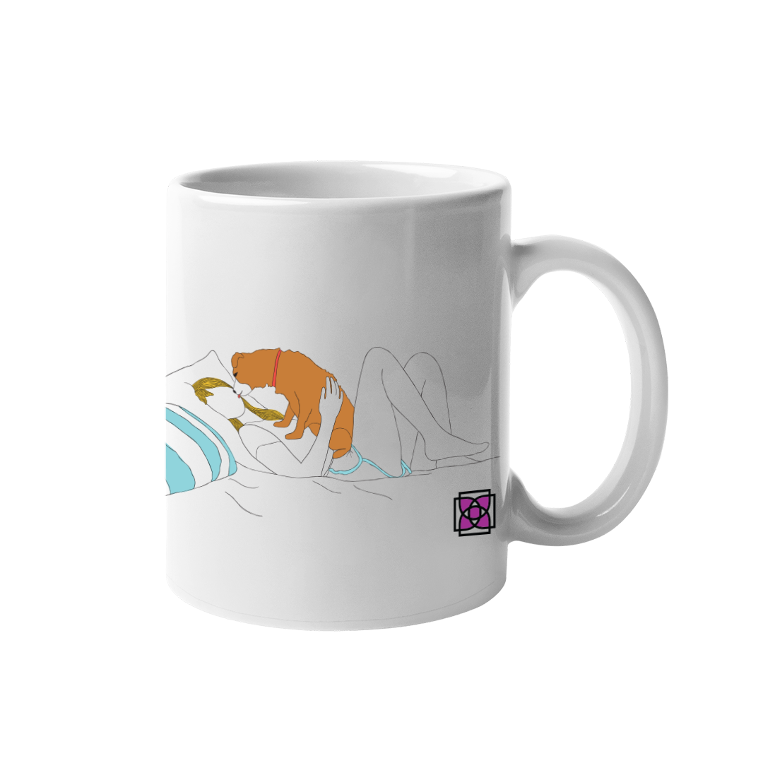 Morning Kiss Mug by Dog Fashion Living