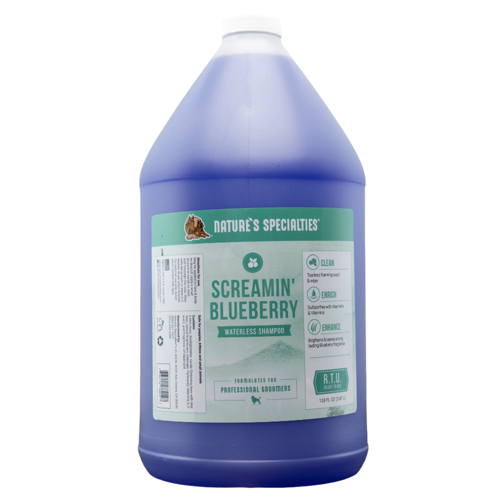 Screamin BlueBerry Waterless Shampoo Gallon by Nature's Specialties