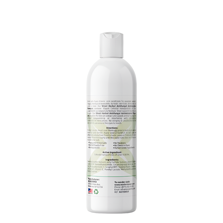 Silvet Herbal Antifungal Antimicrobial Shampoo 16oz by Nexderma