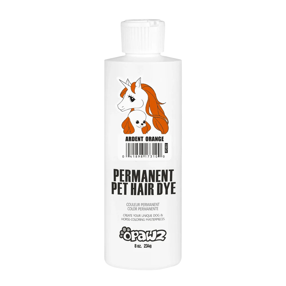 Permanent Dog Hair Dye Ardent Orange 8oz by Opawz