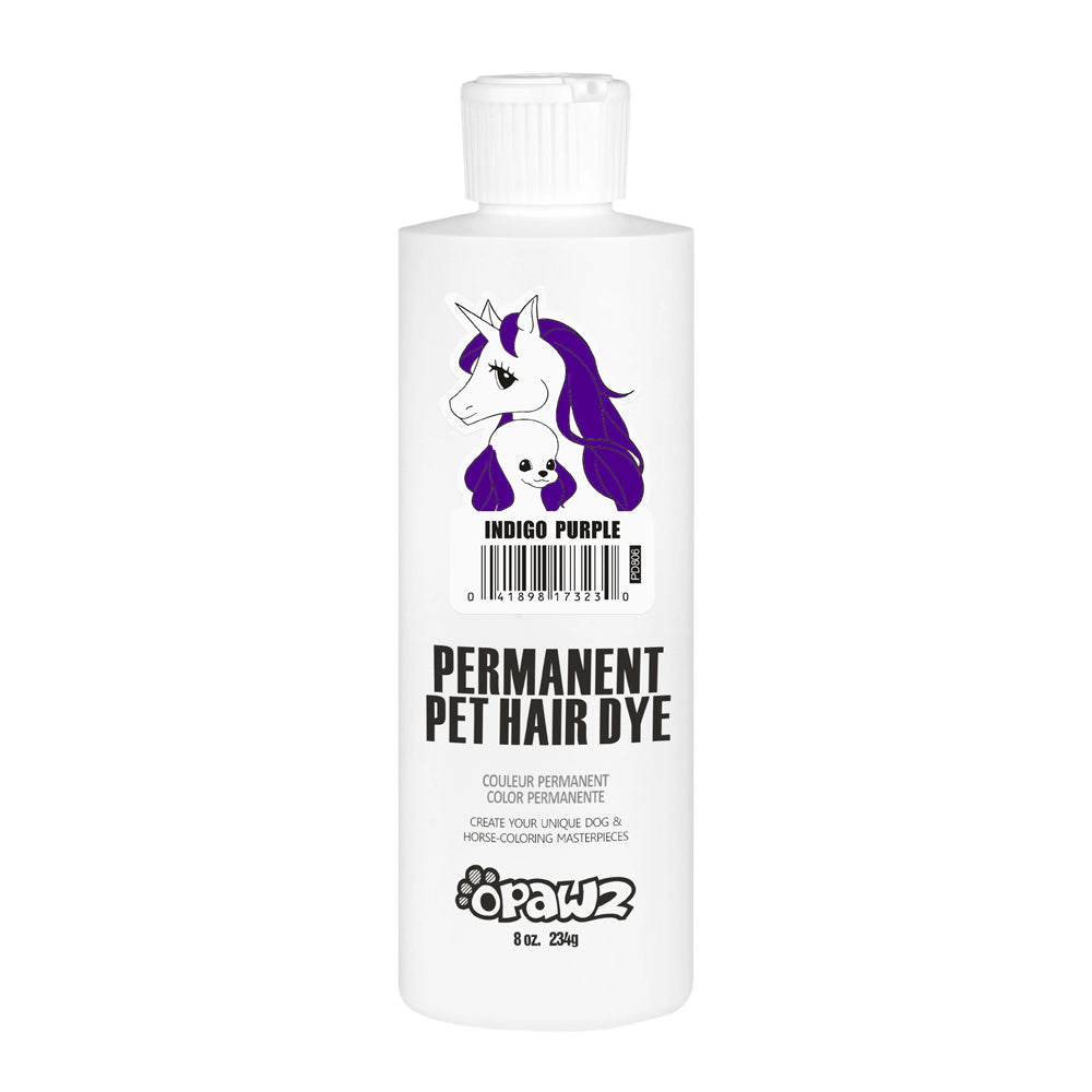 Permanent Dog Hair Dye Indigo Purple 8oz by Opawz