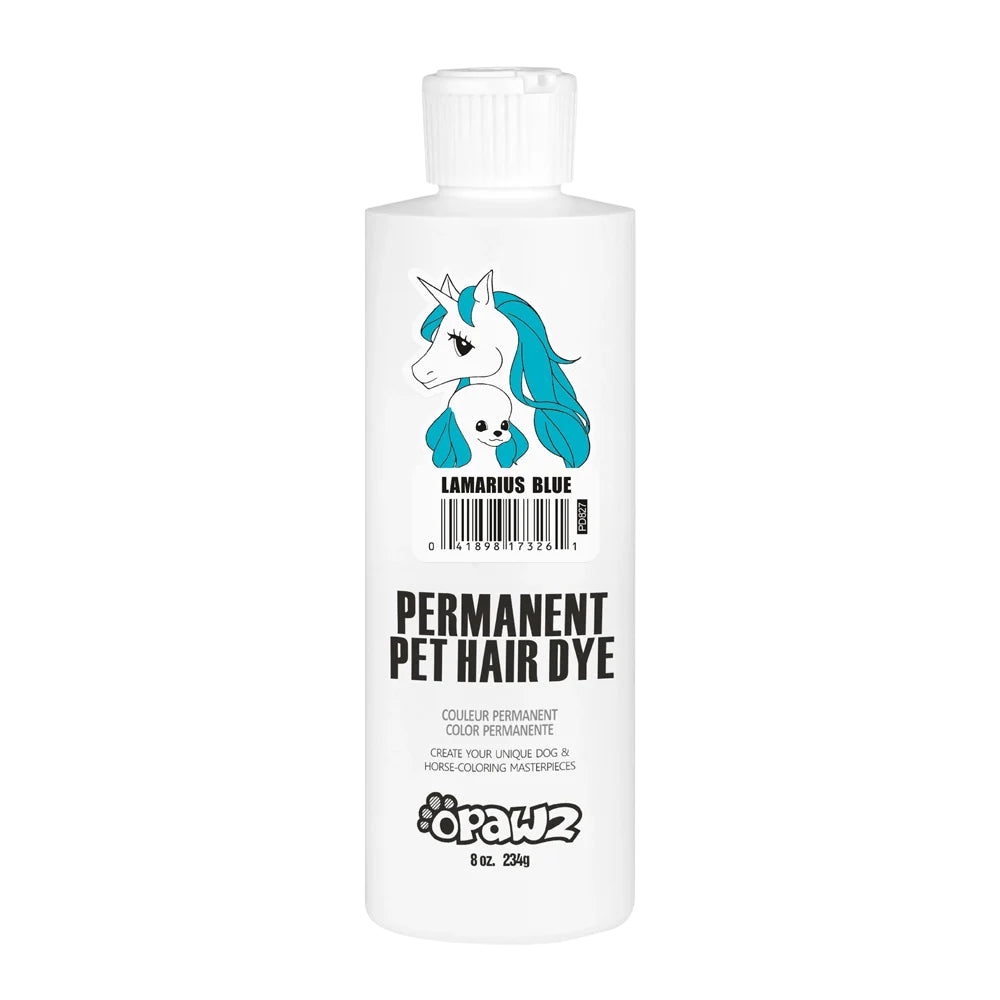 opawz permanent dog hair dye lamarius blue 8oz