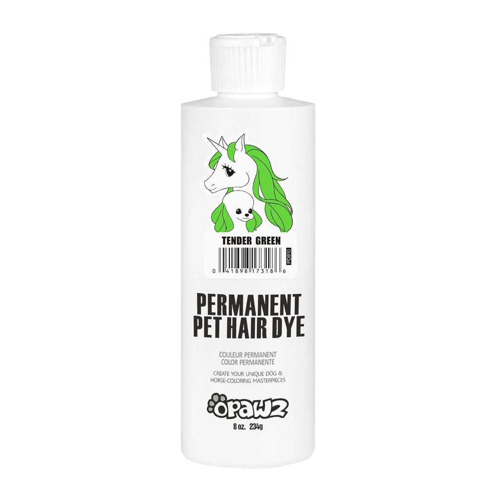 opawz permanent dog hair dye tender green 8oz