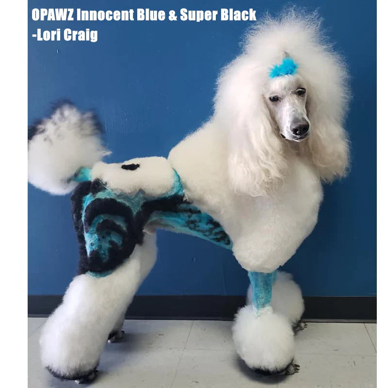 Dog dyed blue best sale