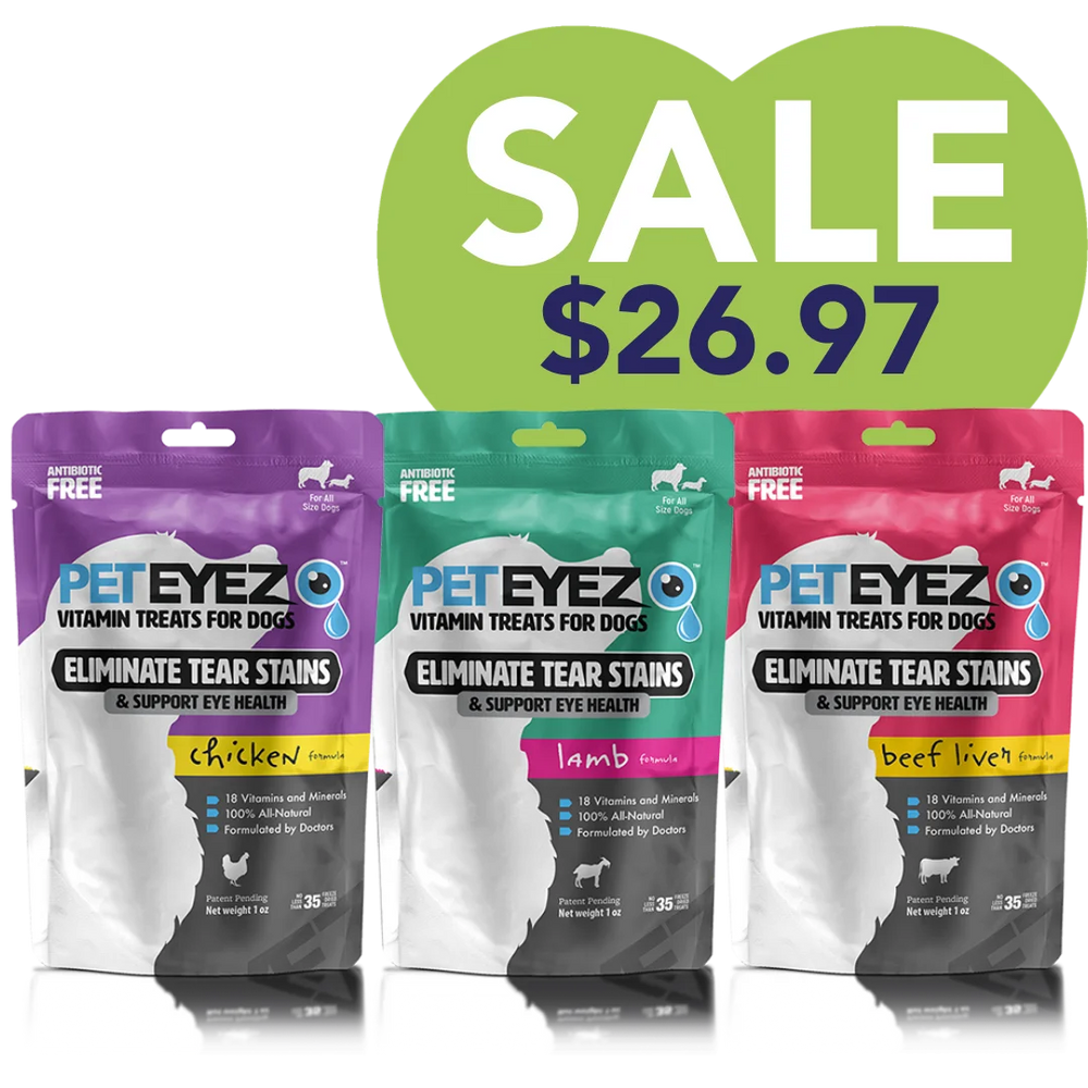 Chicken, Lamb, and Beef Liver Dog Treats Bundle by Pet Eyez