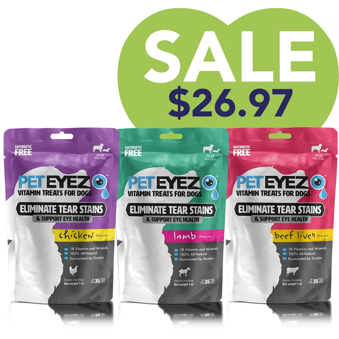 Chicken, Lamb, and Beef Liver Dog Treats Bundle by Pet Eyez