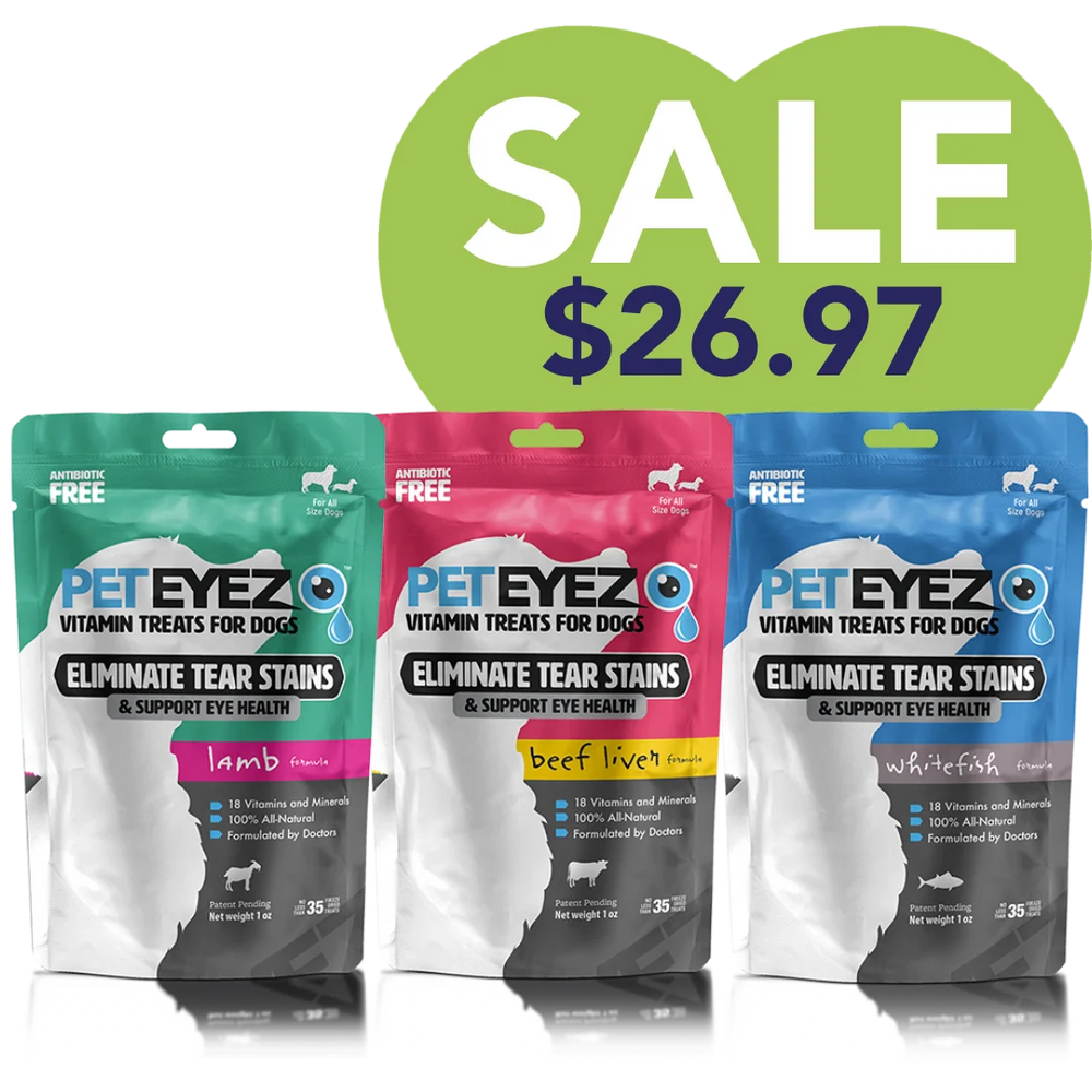 Lamb, Beef Liver and Whitefish Dog Treats Bundle by Pet Eyez