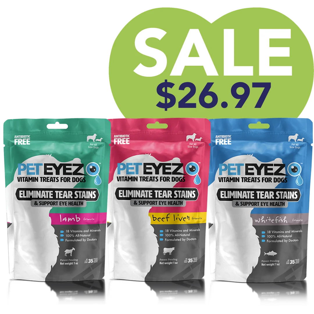 Lamb, Beef Liver and Whitefish Dog Treats Bundle by Pet Eyez