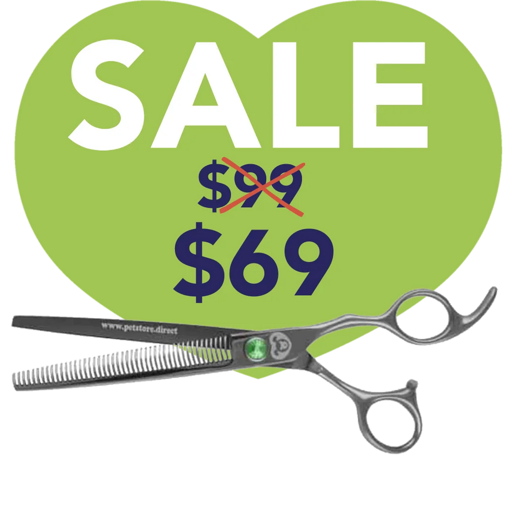 7" 46T Straight Thinning Shears by PetStore.Direct