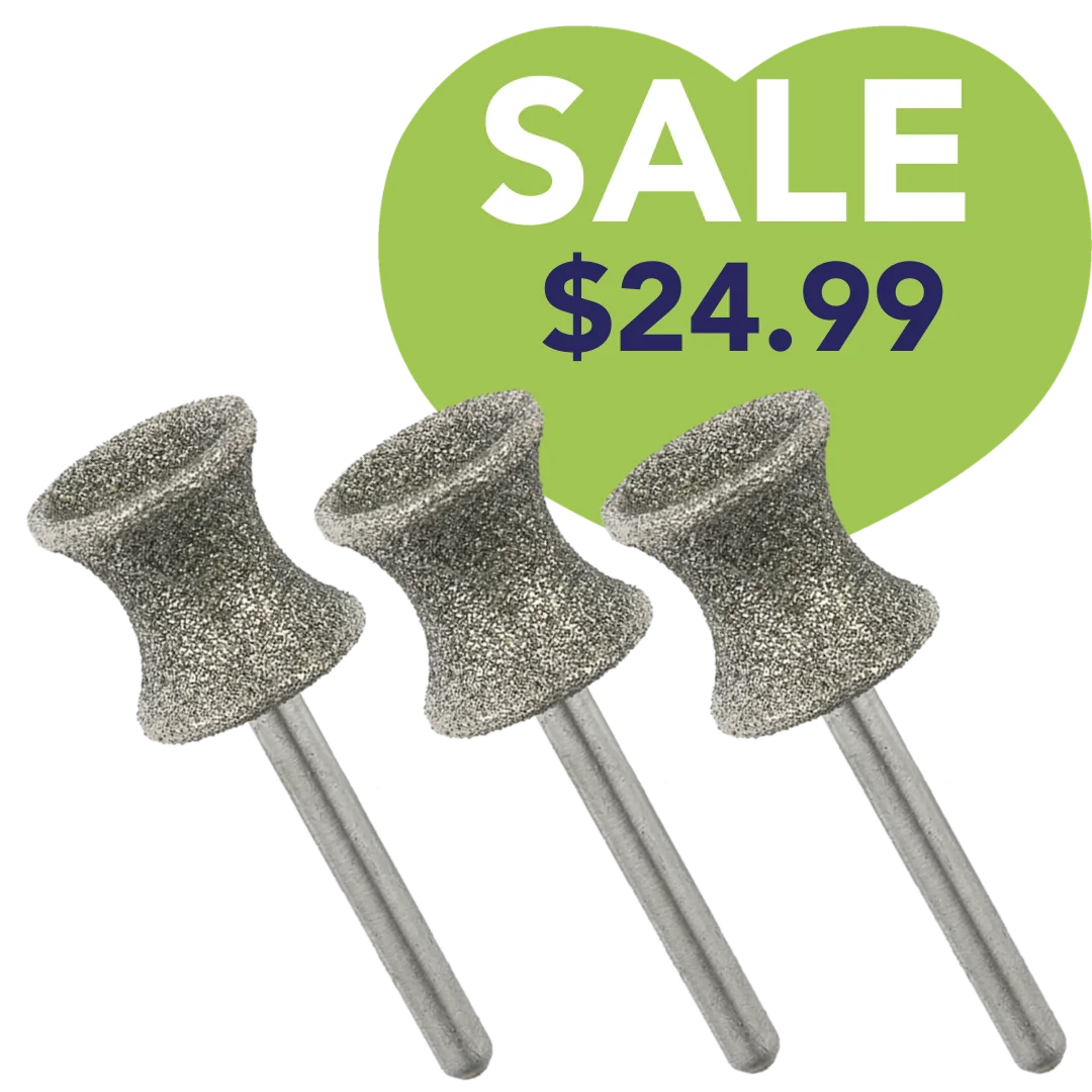 Concave Shape Dremel Bit Set of 3 by PetStore.Direct