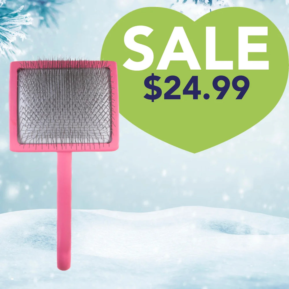 Large Curved Pink Dematting Brush by PetStore.Direct