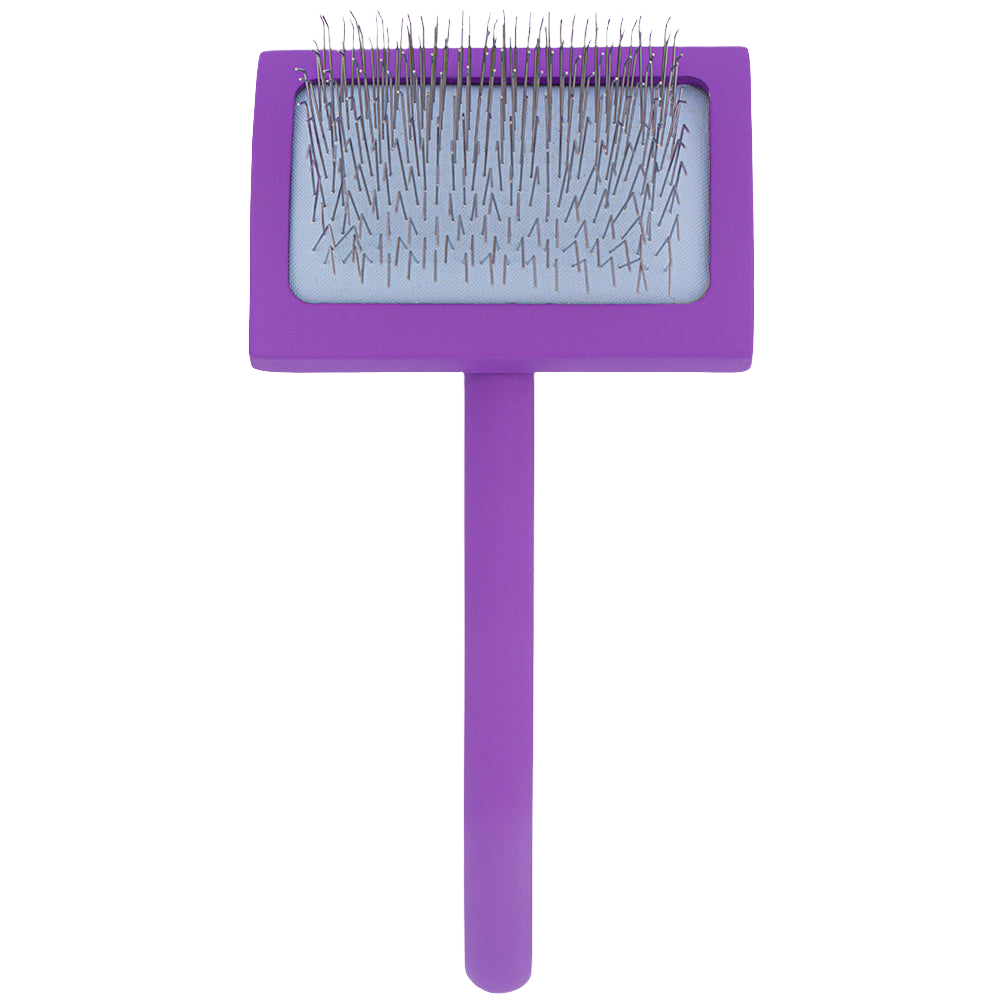 Medium Curved Purple Dematting Brush by PetStore.Direct