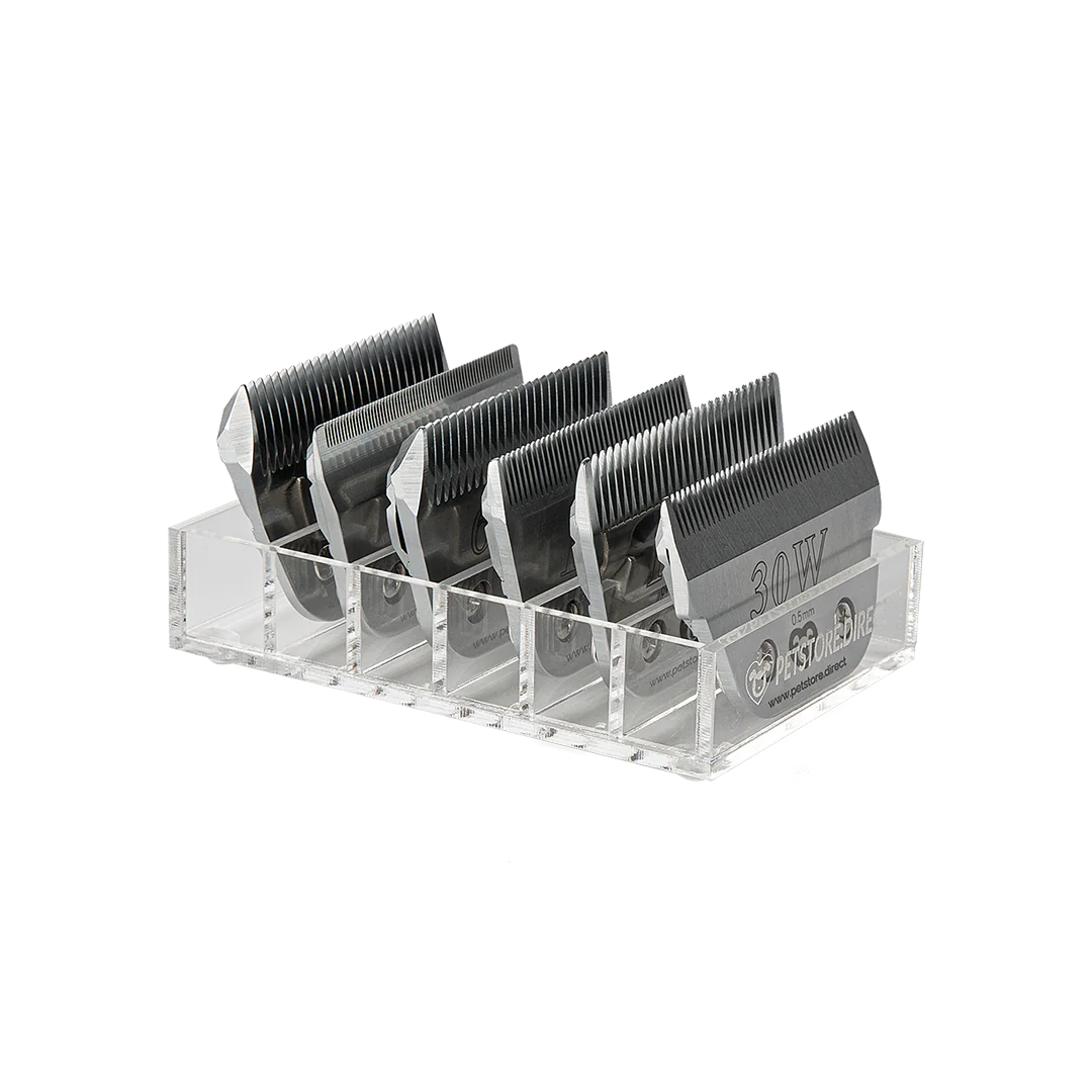 petstore.direct mini wide 6 blade holder clear