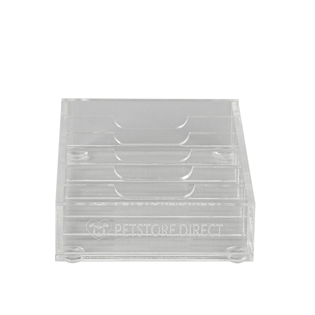 petstore.direct mini wide 6 blade holder clear