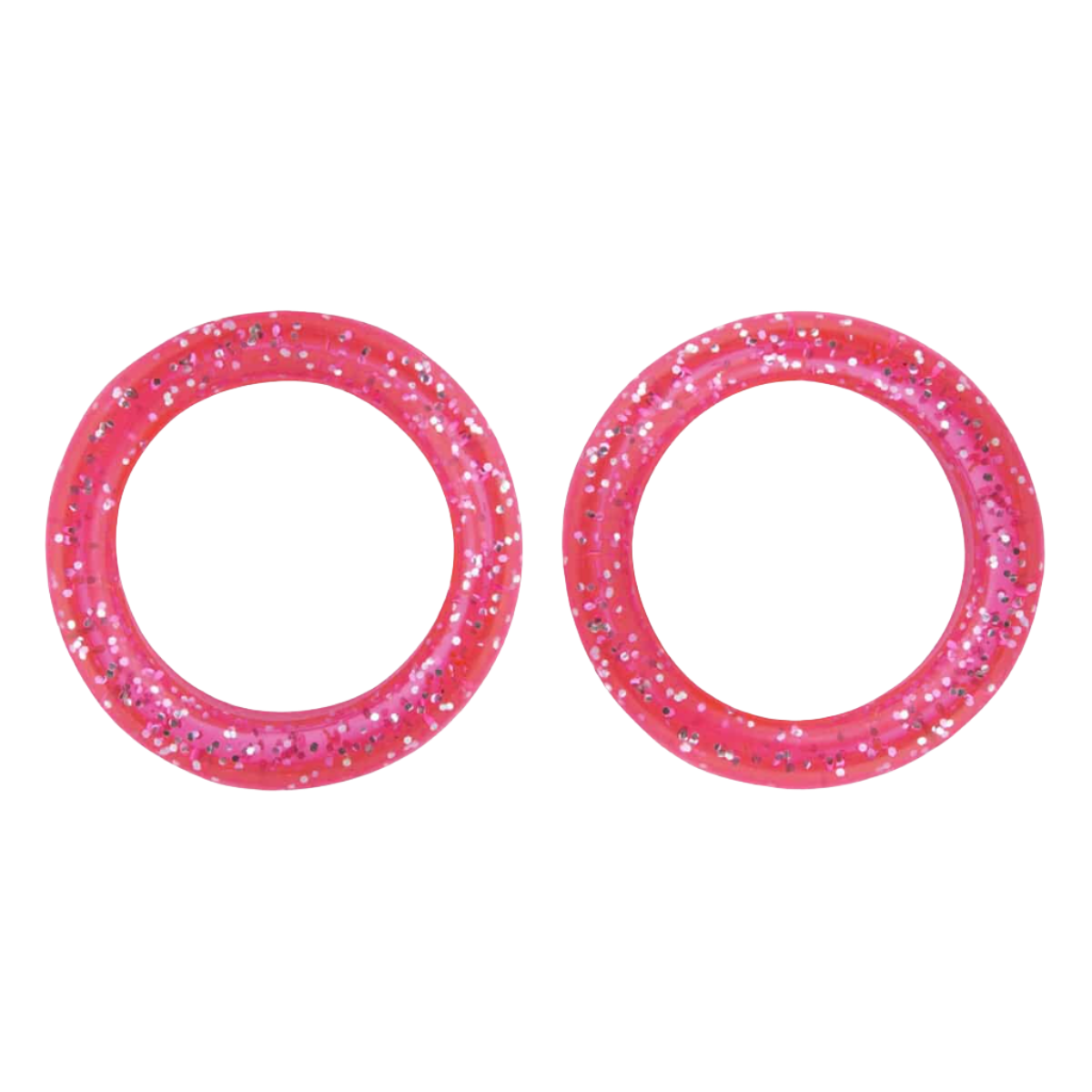 Pack of 2 Premium Scissor Finger Ring Inserts in Pink Sparkles by PetStore.Direct