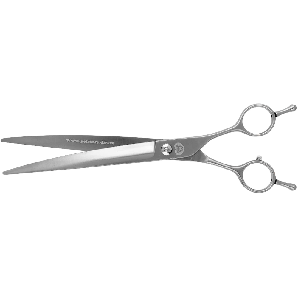 8" Premium Curved Grooming Shears with opposite handles by PetStore.Direct