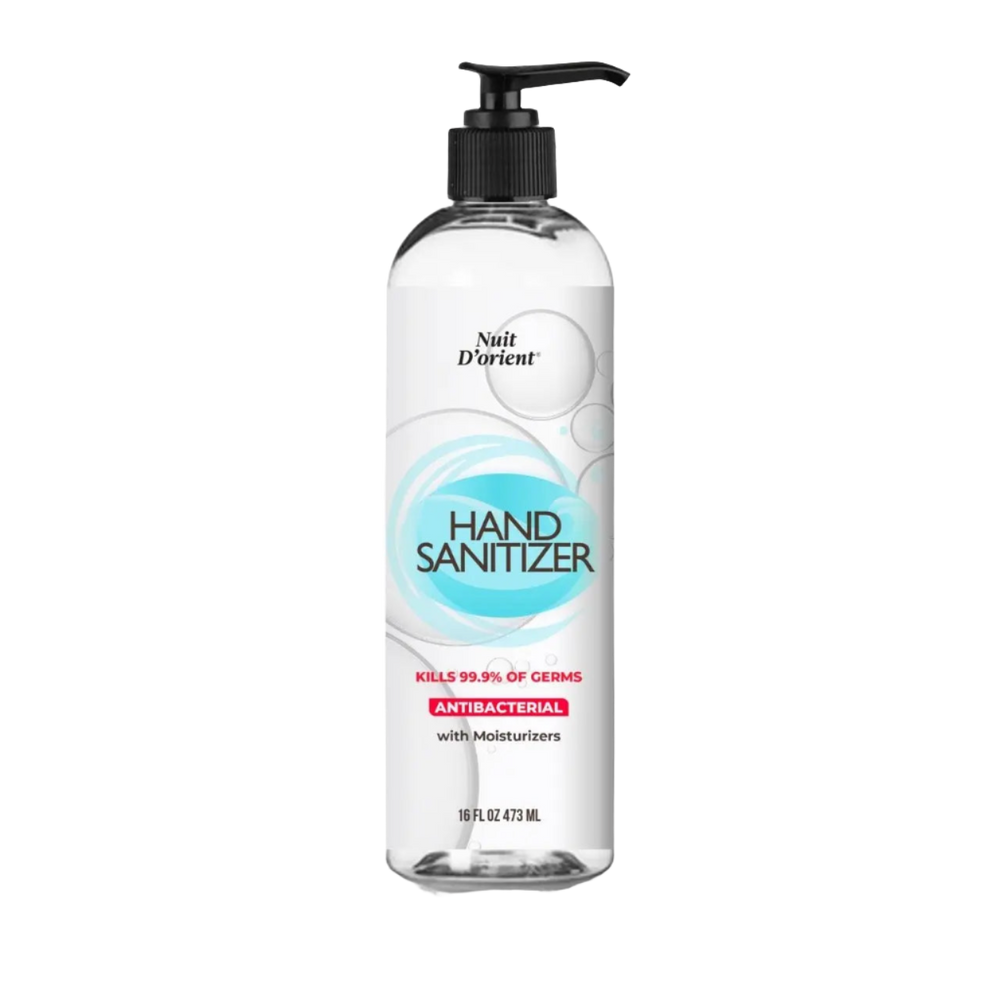 Hand Sanitizer Gel with Moisturizers 16oz by Nuit D'Orient