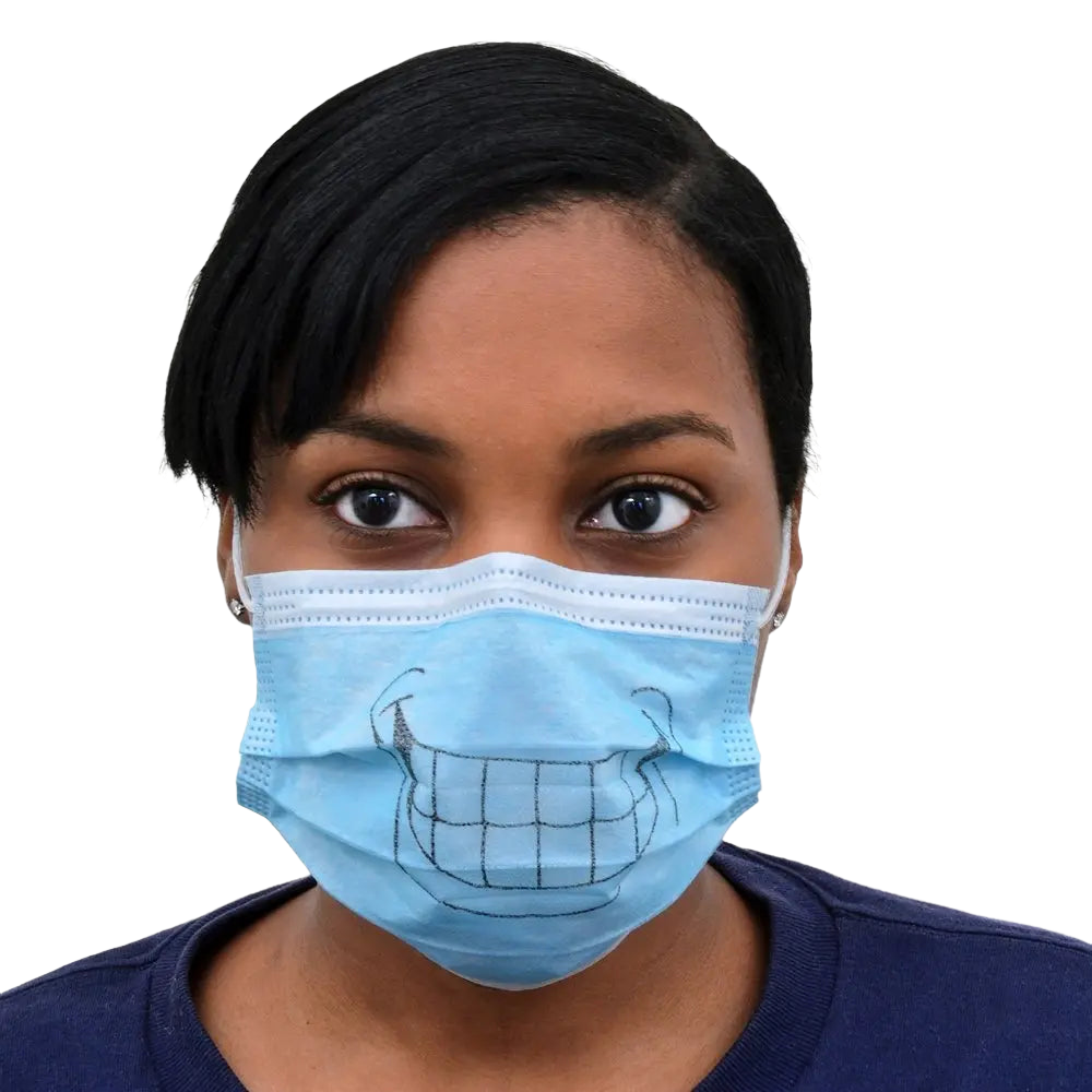 Pack of 5 Paper Dust Masks with a Smile by Proguard