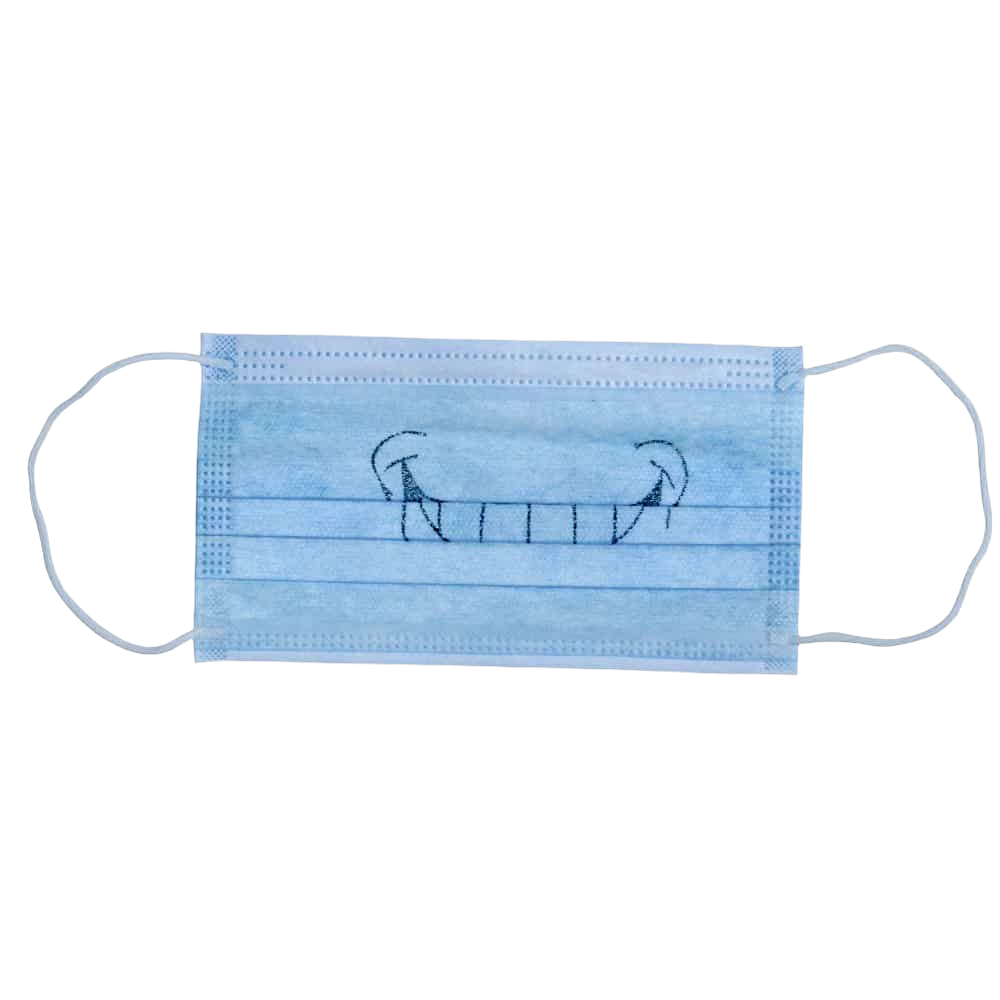 Pack of 5 Paper Dust Masks with a Smile by Proguard