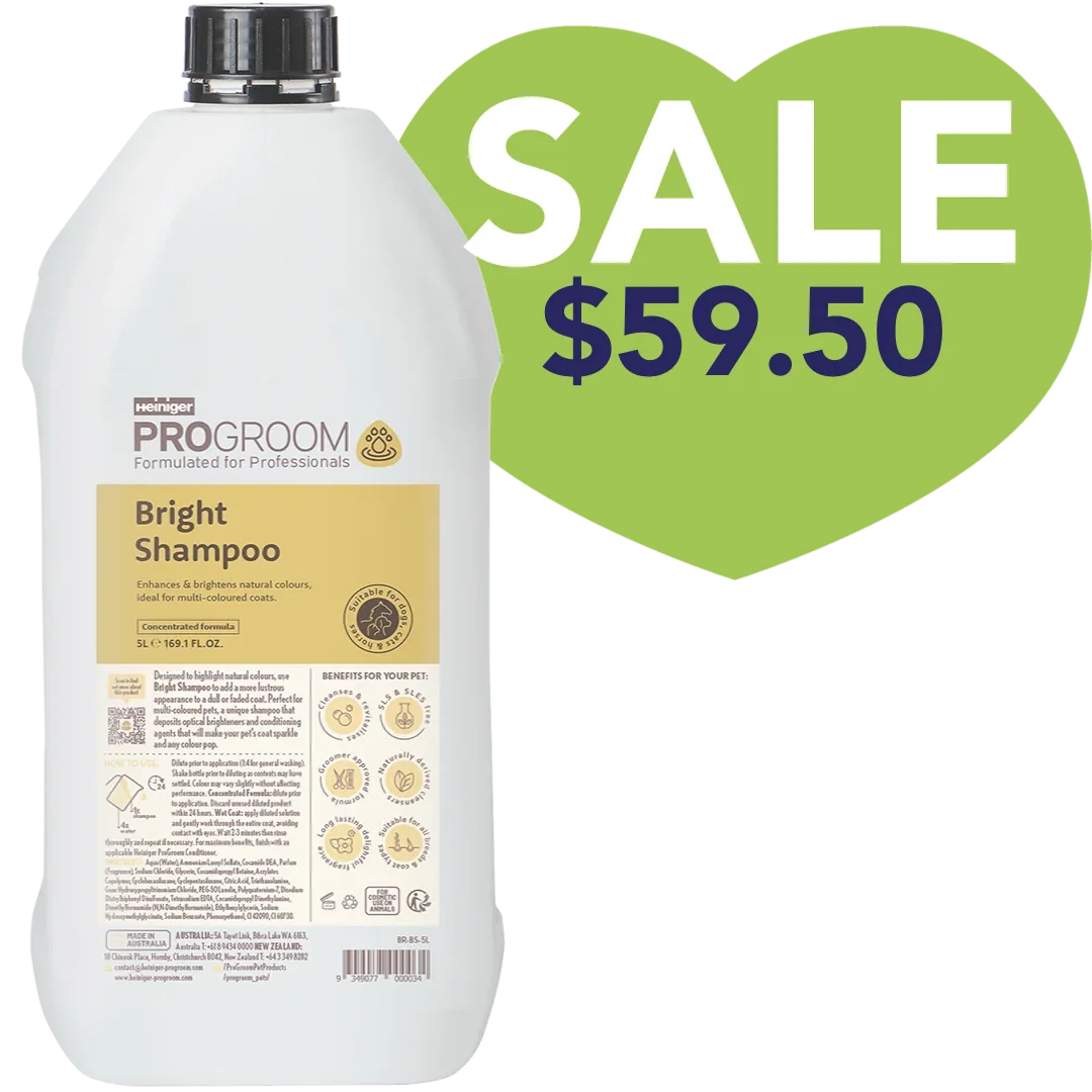 Bright Shampoo 5 Litre by Heiniger ProGroom