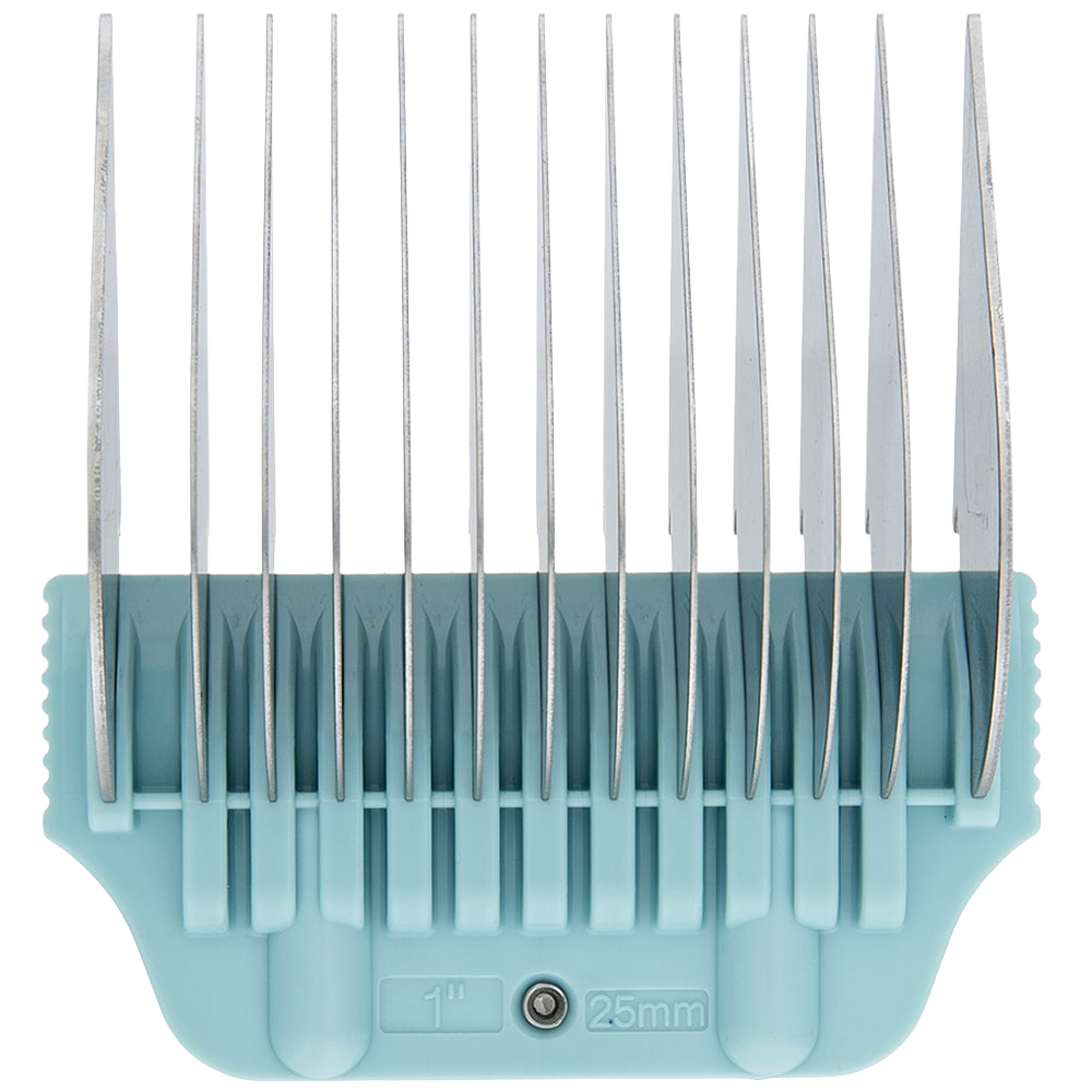 #E 1″ Aqua Wide Snap on Comb by PetStore.Direct