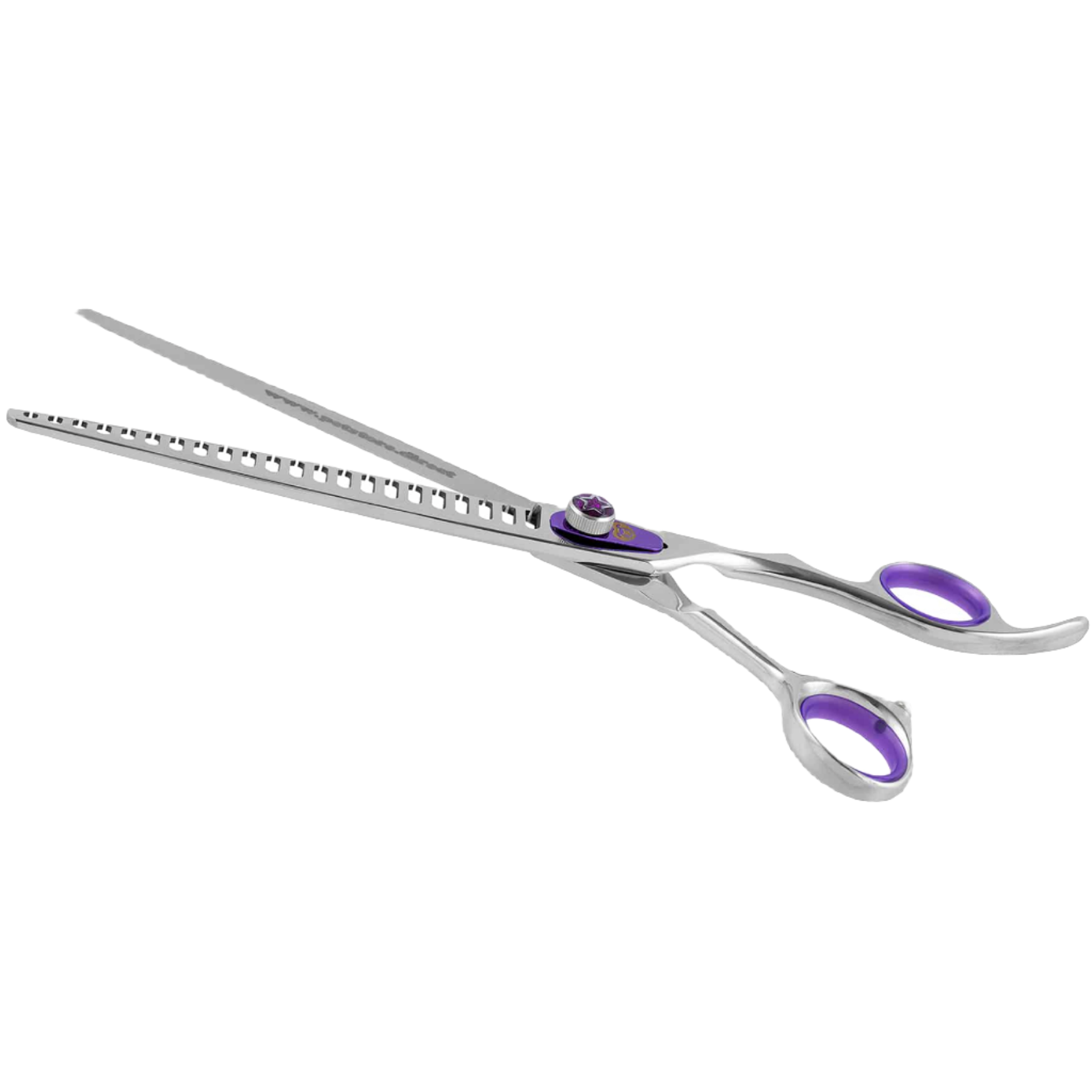 Purple 4 Grooming Shear Set in a Case by PetStore.Direct