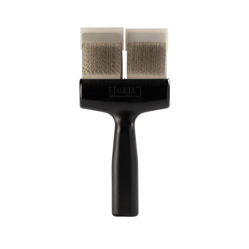 Silver Firm Flex Undercoating Twin Double Brush by FlexIt