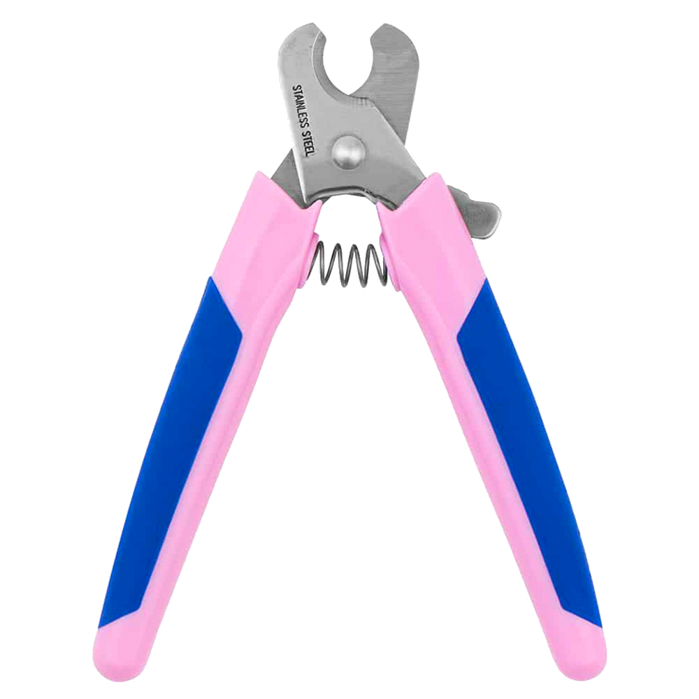 Small Nail Clipper Pink and Blue by PetStore.Direct