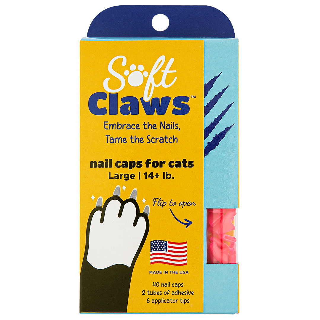 Pink Feline Large Nail Caps by Soft Claws