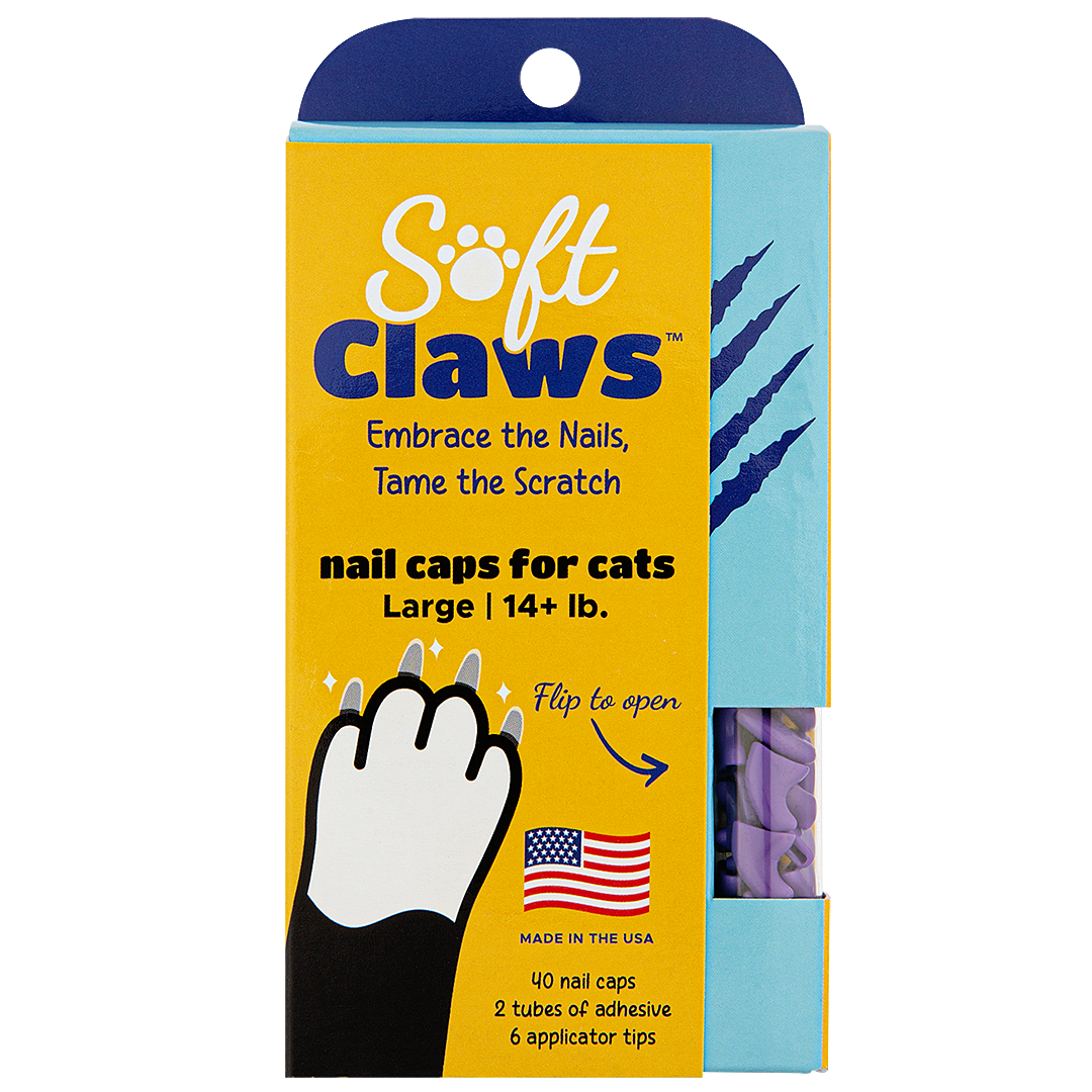 Purple Feline Large Nail Caps by Soft Claws