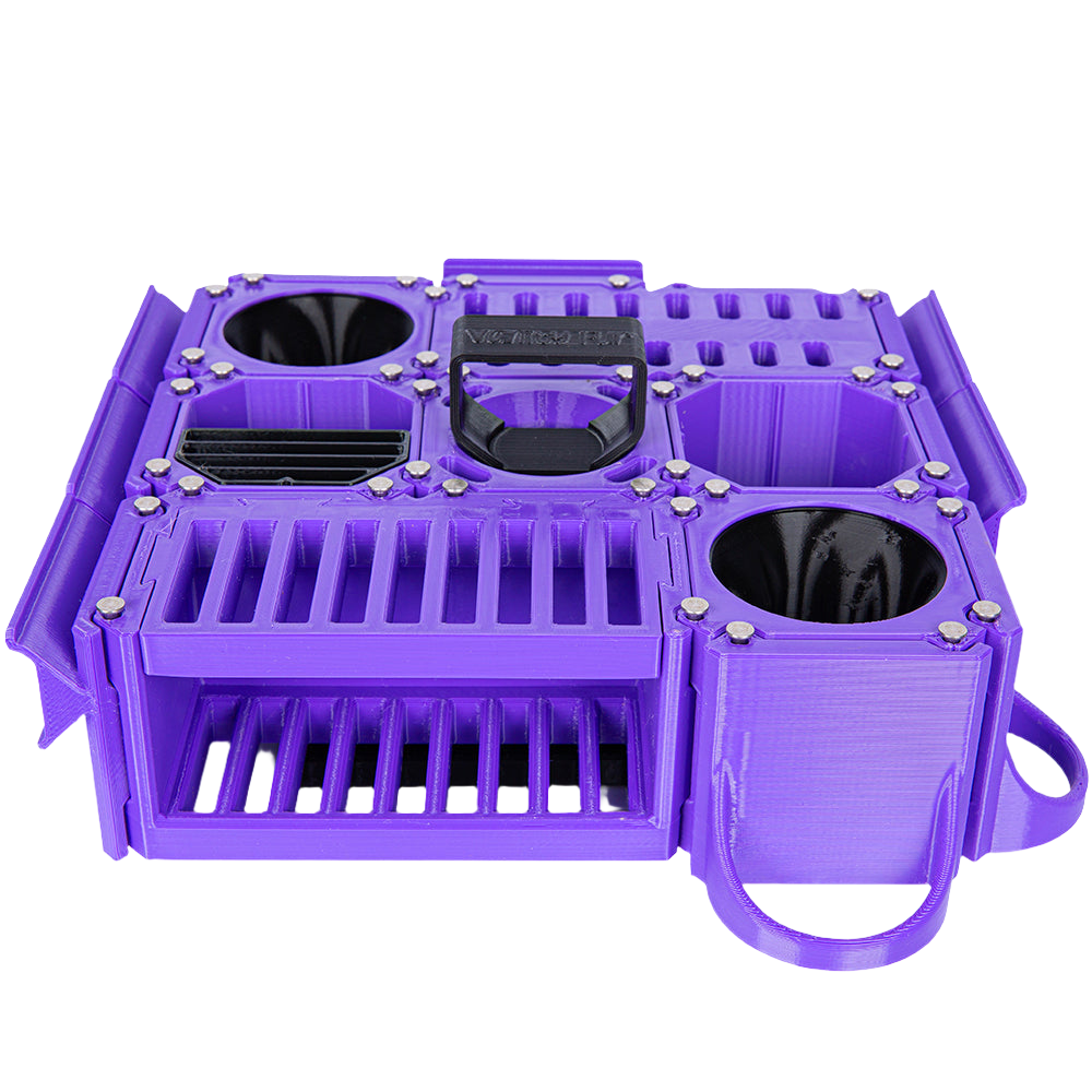 Custom Cube Tool Caddy Purple by Vanity Fur