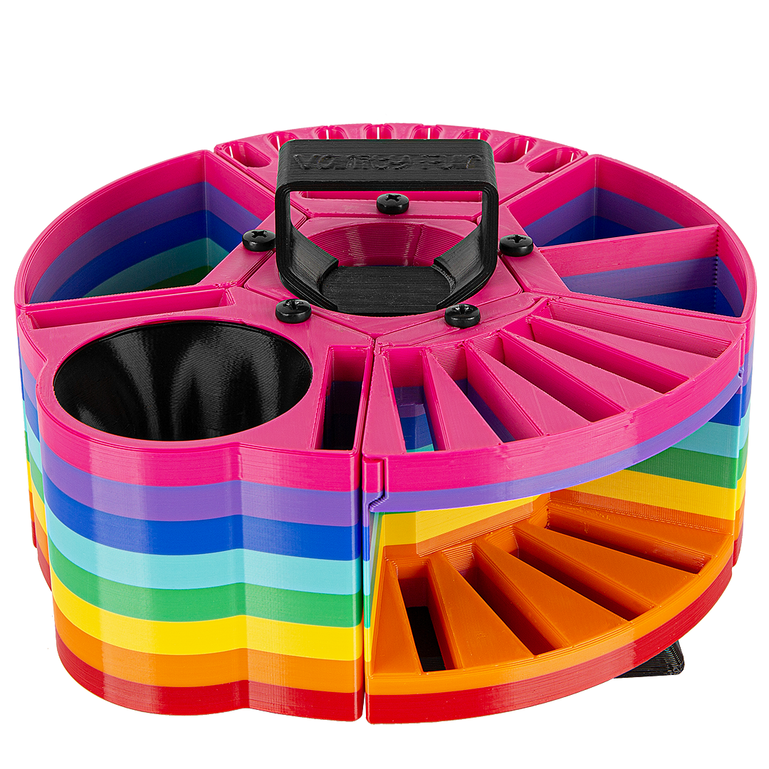 Houndabout Round Tool Caddy Rainbow by Vanity Fur