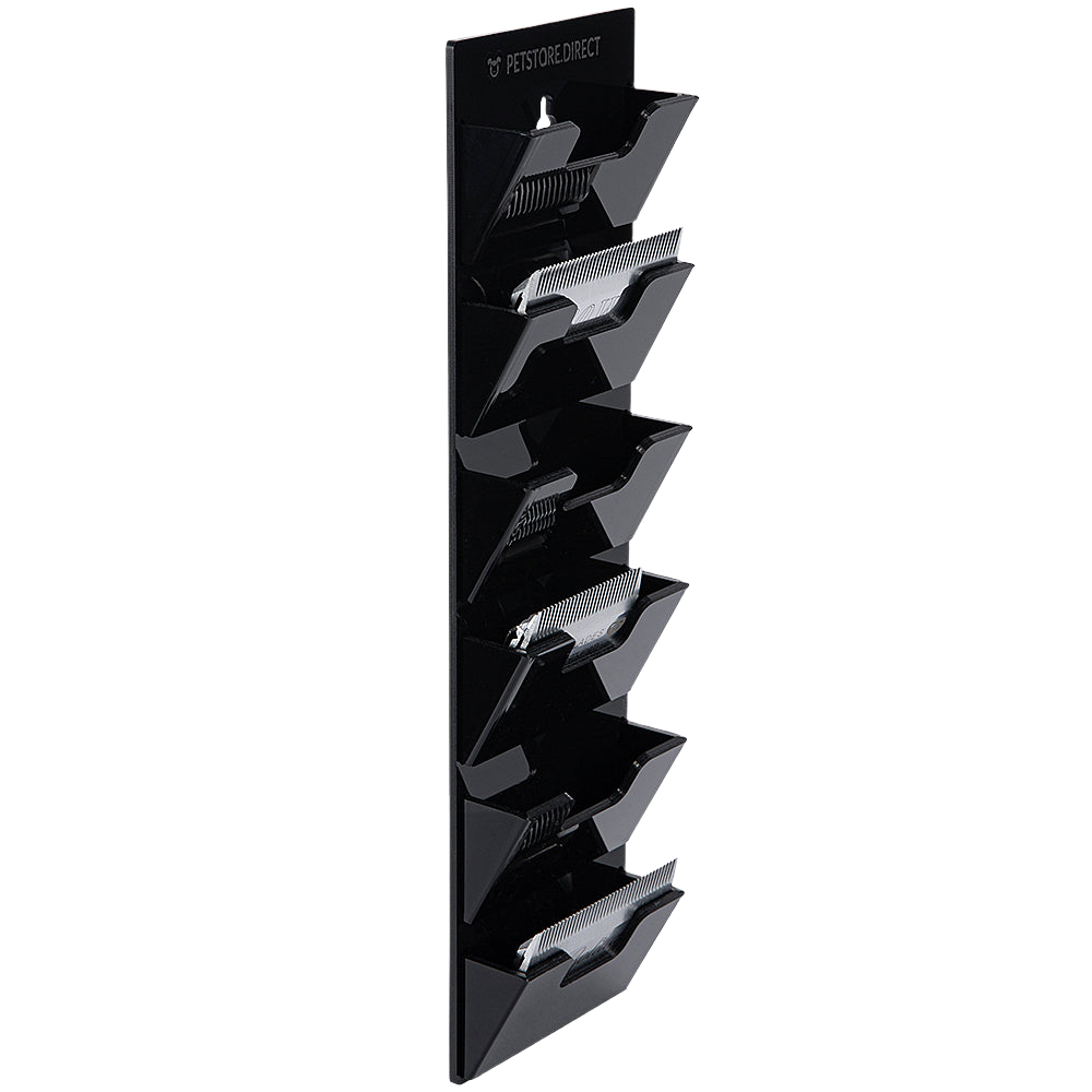 Wall Wide 6 Blades Holder Black by PetStore.Direct