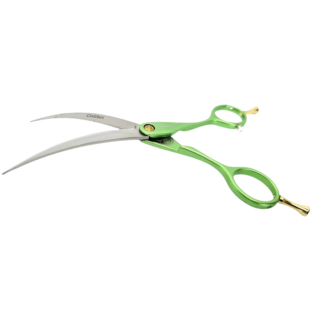 Colibri Super Curved Scissors Lime Green 6.5