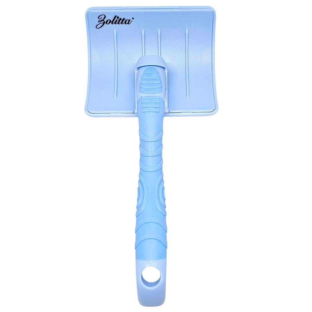 Plastic Handle Large Slicker Brush Blue by Zolitta