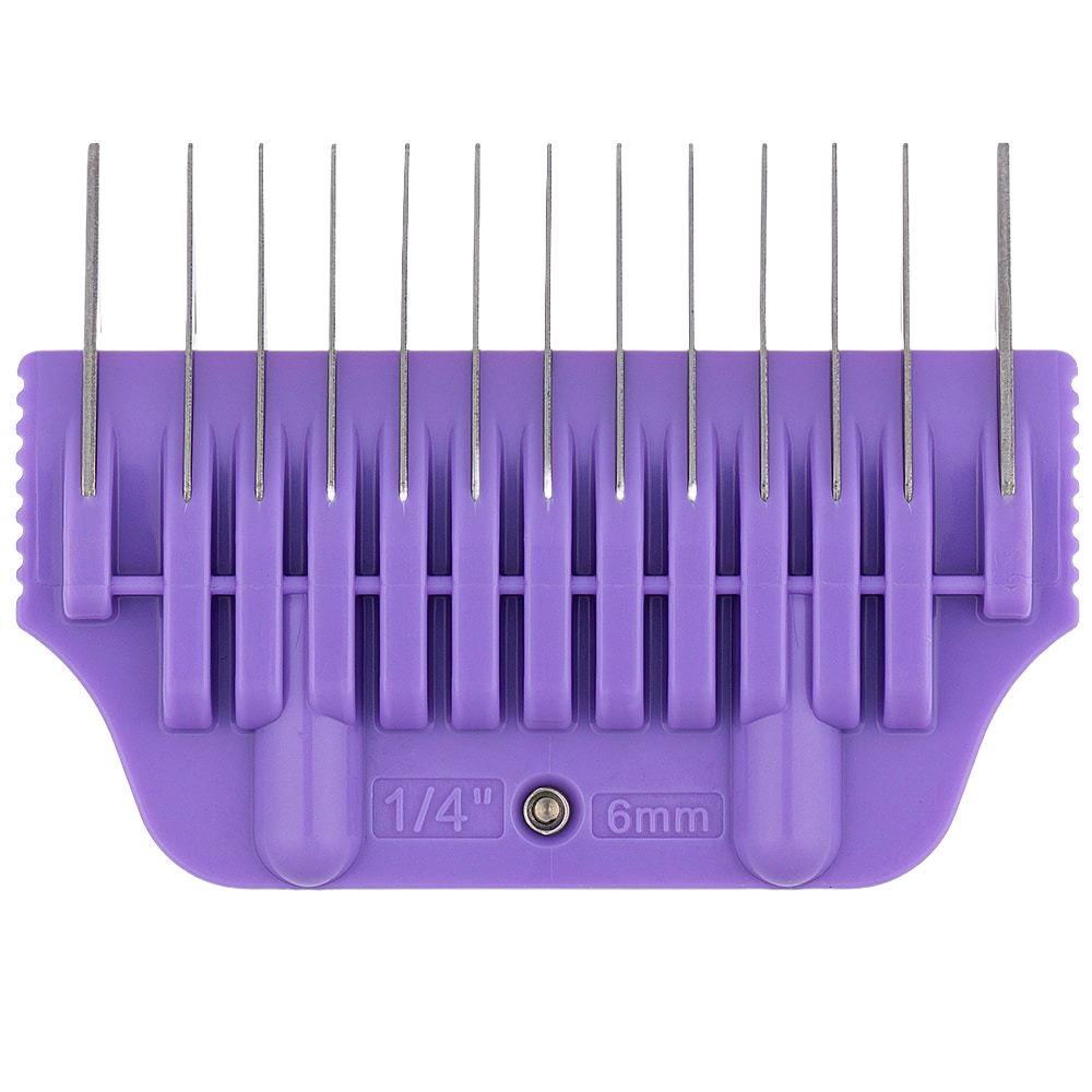 4 1/4" Purple Wide Attachment Comb 6mm by Zolitta